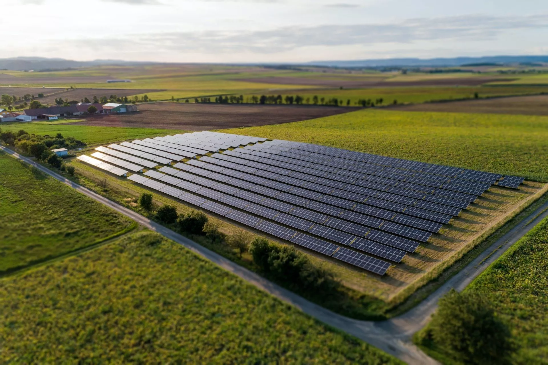 Solar Panels in a field