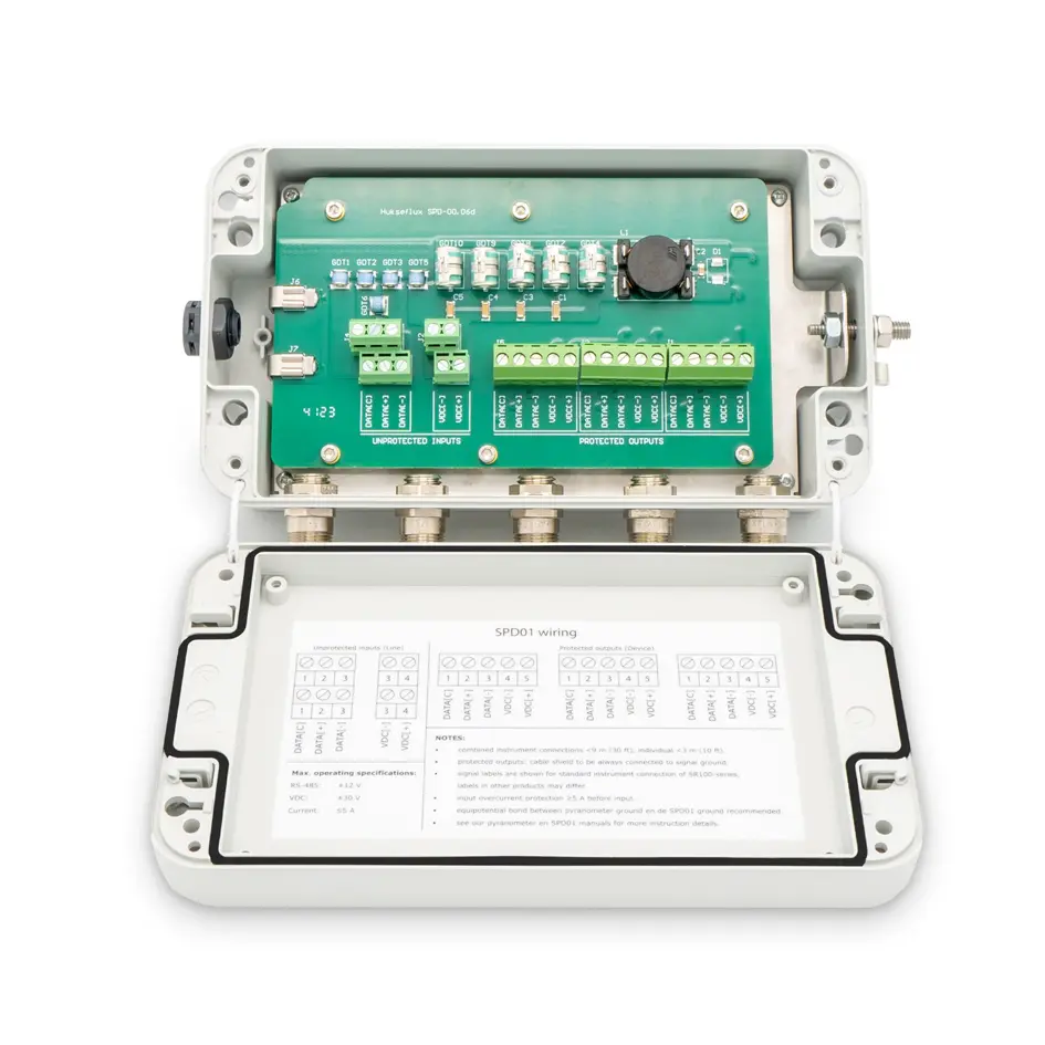 Inside of a SPD01 Surge Protection Device